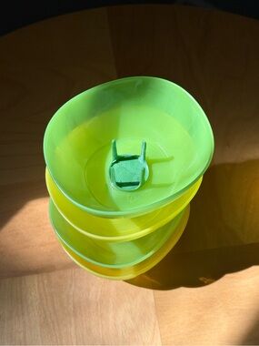 Set of 4 Vintage IKEA KALAS Plastic Bowls Oasis Flower Frogs by Monika Mulder